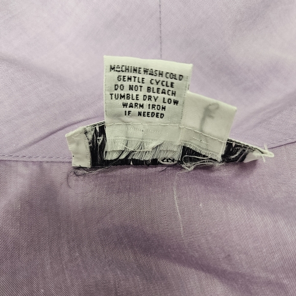 Saks Fifth Avenue Cotton Short Robe Lavender - Picture 8 of 8